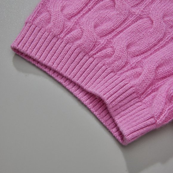 CHICJOC Women 100% Cashmere sweater in rose pink size 40 - Picture 14 of 15